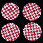 (image for) Red Check Pattern Paper Plates 4pcs