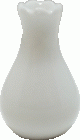 (image for) Glazed White Fluted Vase