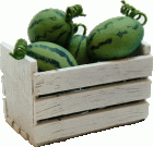 (image for) Watermelons in Whitewashed Crate