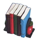 (image for) Apple Bookends with Books