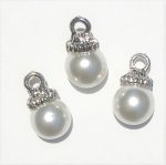 (image for) White Pearl Ornaments 3pc