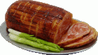 (image for) Sliced Roast on Metal Platter with Garnish