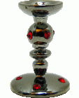 (image for) Ruby Encrusted Tall Candlestick Holder