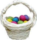 (image for) Easter Eggs in White Basket