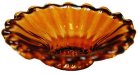 (image for) Crystal Amber Glass Flared Platter