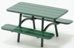 (image for) 1/2in Scale Picnic Table Green