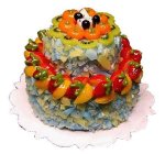 (image for) 2-Tiered Fruit Topped Cake Style 6