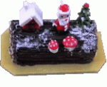 (image for) Decorated Holiday Chocolate Log