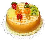 (image for) Orange Lattice Cake w/ Garnish