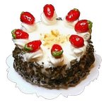 (image for) Chocolate Cake w/ White Frost & Berries