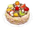 (image for) Strawberry Fruit Topped Cake