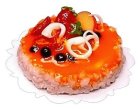 (image for) Tart Orange Fruit Topped Cheesecake