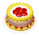 (image for) Lemon & Strawberry Gel Flower Cake