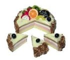 (image for) Fruit Topped & Sliced Cake Style 3