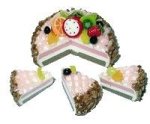 (image for) Fruit Topped & Sliced Cake Style 4