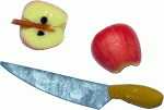 (image for) Apple Halves & Knife Set