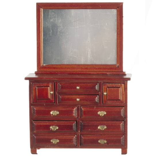 (image for) Mahogany Dresser With Mirror