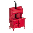 (image for) Old Fashioned Wood Stove - Red