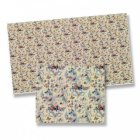 (image for) 1/2in Scale Tan Floral Wallpaper