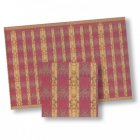 (image for) 1/2in Scale Maroon & Gold Stripe Wallpaper