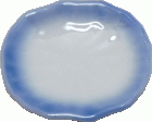 (image for) Large Ceramic Blue Trim Platter