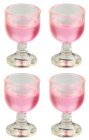 (image for) Rose Wine Glasses 4pc