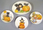 (image for) Halloween Plates & Platter - 4pc