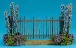 (image for) Fence with Blue Flowers