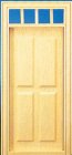 (image for) 1/2in Scale 4 Panel Prehung Door