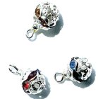 (image for) Round Faceted Gemstone Ornaments Set 3pc