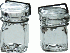 (image for) Small Square Canning Jar 2pc