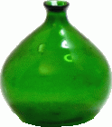 (image for) Antique Glass Demijohn Green