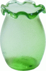 (image for) Fluted Glass Vase - Green