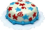 (image for) Red, White & Blue Star Cake