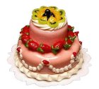 (image for) 2-Tiered Fruit Topped Cake Style 3