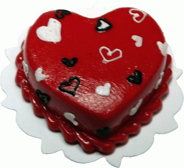 (image for) Red Hearts Cake