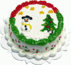 (image for) Snowman Christmas Cake