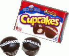 (image for) Chocolate Cupcake Box w/ Cupcakes 3pc