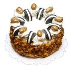 (image for) Cookie and Nut Topped Cake