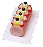 (image for) Raspberry Cream Roll Cake Style 2