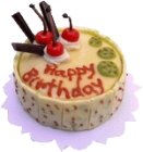 (image for) Cherry Happy Birthday Cake