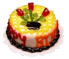 (image for) Happy Birthday Tulip Topped Cake