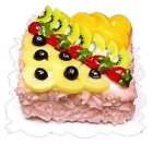 (image for) Fruit-Topped Square Cake