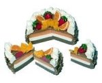 (image for) Fruit Topped & Sliced Cake Style 1