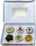 (image for) Christmas Donuts in Donut Box Style 1