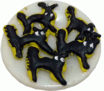 (image for) Black Cat Cookies on Saucer