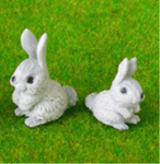 (image for) Grey Bunnies 2pc