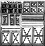 (image for) 1/2in Scale Barn & Stable Detail Sheet