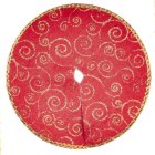 (image for) Tree Skirt - Red & Gold