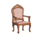 (image for) Victorian Fauteuil Light - Red & Walnut